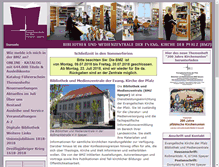 Tablet Screenshot of kirchenbibliothek.de